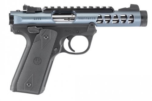 Ruger 43918 Mark IV 22/45 Lite .22 LR (LR) 4.4 Threaded Barrel Ruger 43918 Mark IV 22/45 Lite .22 LR (LR) 4.4 Threaded Barrel