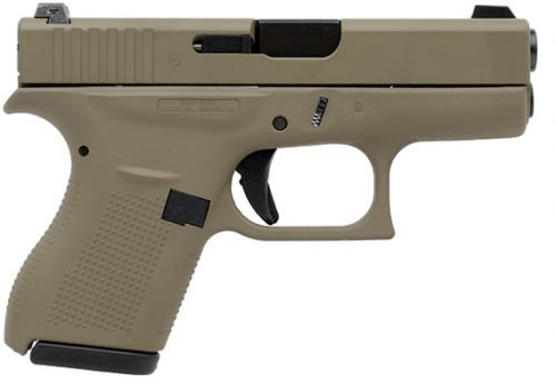 GLOCK 42 .380 ACP 3.25 Night Sights 6RD Flat Dark Earth CERAKOT GLOCK 42 .380 ACP 3.25 Night Sights 6RD Flat Dark Earth CERAKOT