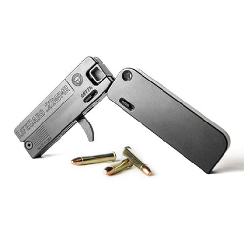 Life Card .22 WMR by Trailblazer Single shot Folding Life Card .22 WMR by Trailblazer Single shot Folding