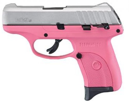 RUGER EC9S 9MM PINK FRAME SATIN ALUM SLIDE RUGER EC9S 9MM PINK FRAME SATIN ALUM SLIDE