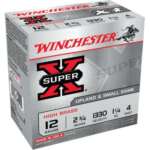 Winchester Super X High Brass 12 Ga, 2.75", 1-1/4 oz, 4 Shot, 25rd/Box