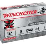 Winchester Super-X Buckshot 12 ga 3" 24 Pellets 1 Buck Shot 5rd Box