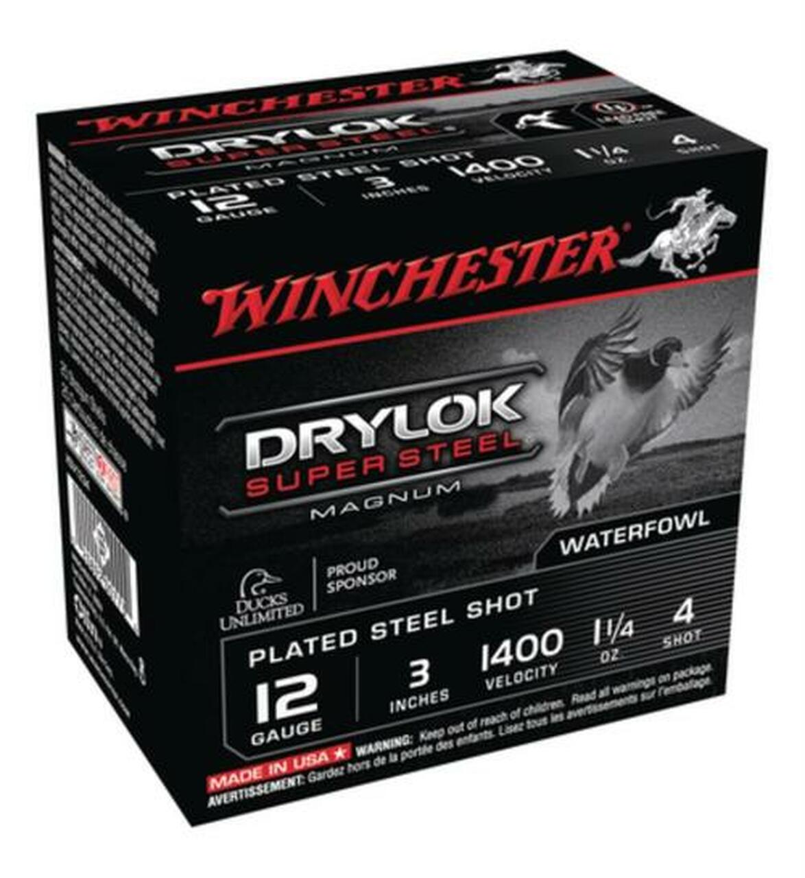Winchester SuperX Drylok Steel NT Mag Loads 12 ga 3" 1-1/4 oz Shot 25Box/10Case Winchester SuperX Drylok Steel NT Mag Loads 12 ga 3" 1-1/4 oz Shot 25Box/10Case