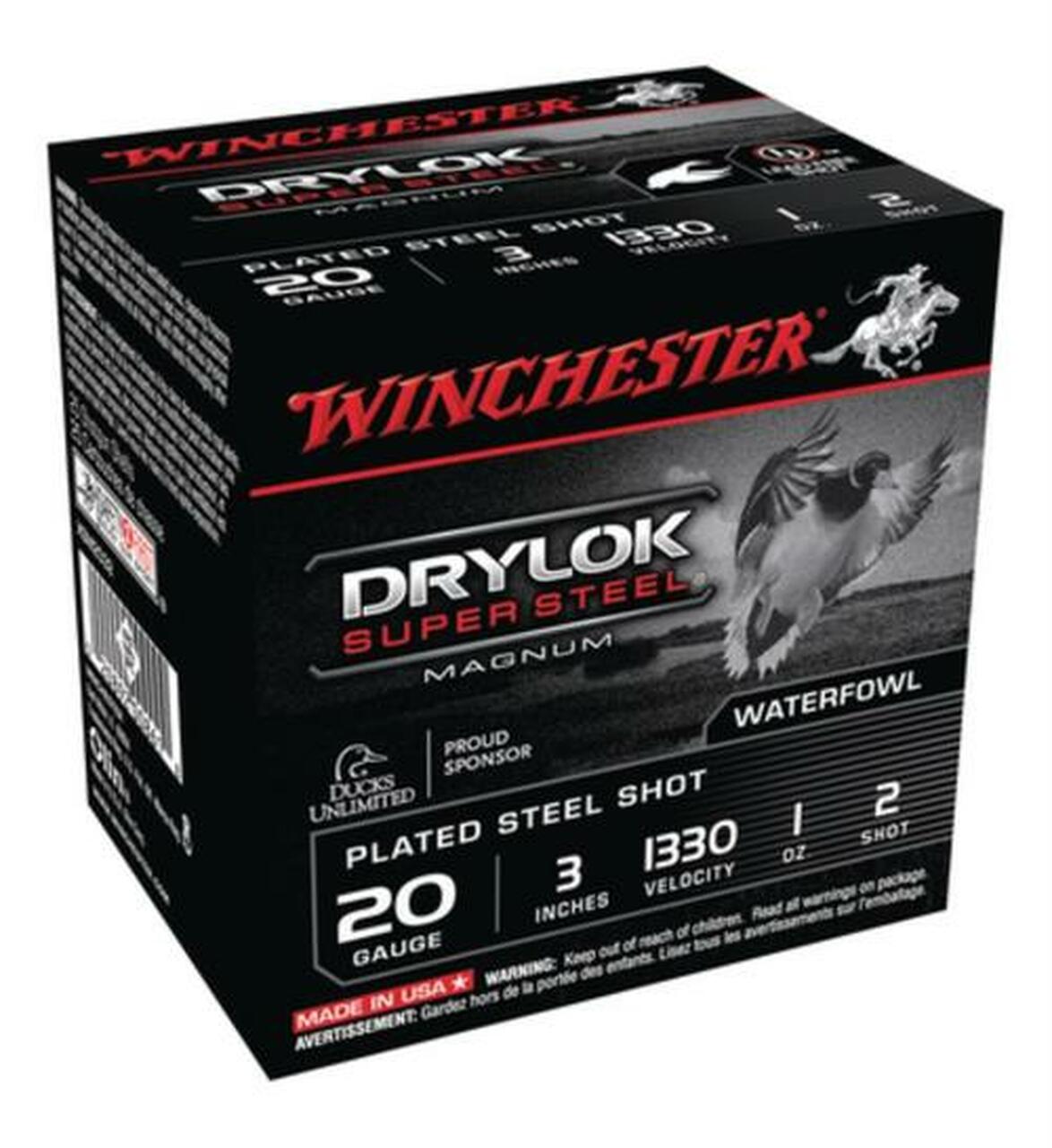Winchester Super-X Waterfowl Loads 20 Ga, 3", 1oz, 2 Shot, 25rd/Box Winchester Super-X Waterfowl Loads 20 Ga, 3", 1oz, 2 Shot, 25rd/Box