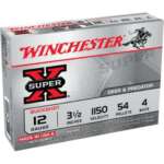 Winchester Super-X Buckshot 12 Ga, 3.5", 54 Pellets, 4 Buck Shot, 5rd/Box