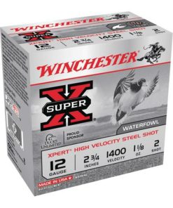 Winchester Super-X Xpert Steel Waterfowl Load 12 Ga, 2.75", 1400 FPS, 1.125oz, 2 Steel Shot, 25rd/Box