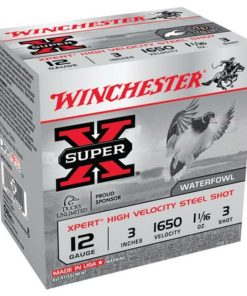 Winchester Super-X Xpert Steel Waterfowl Load 12 Ga, 3", 1625 FPS, 1.0625oz, 3 Steel Shot, 25rd/Box
