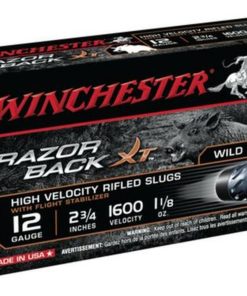 Winchester Razorback XT Rifled Slug 12 Ga, 2.75", 1600 FPS, 1 oz, 5rd/Box