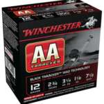 Winchester AA TrAAcker 12 Ga, 2.75", 1300 FPS, 1.125oz, 7.5 Shot, Black Wad, 25rd/Box