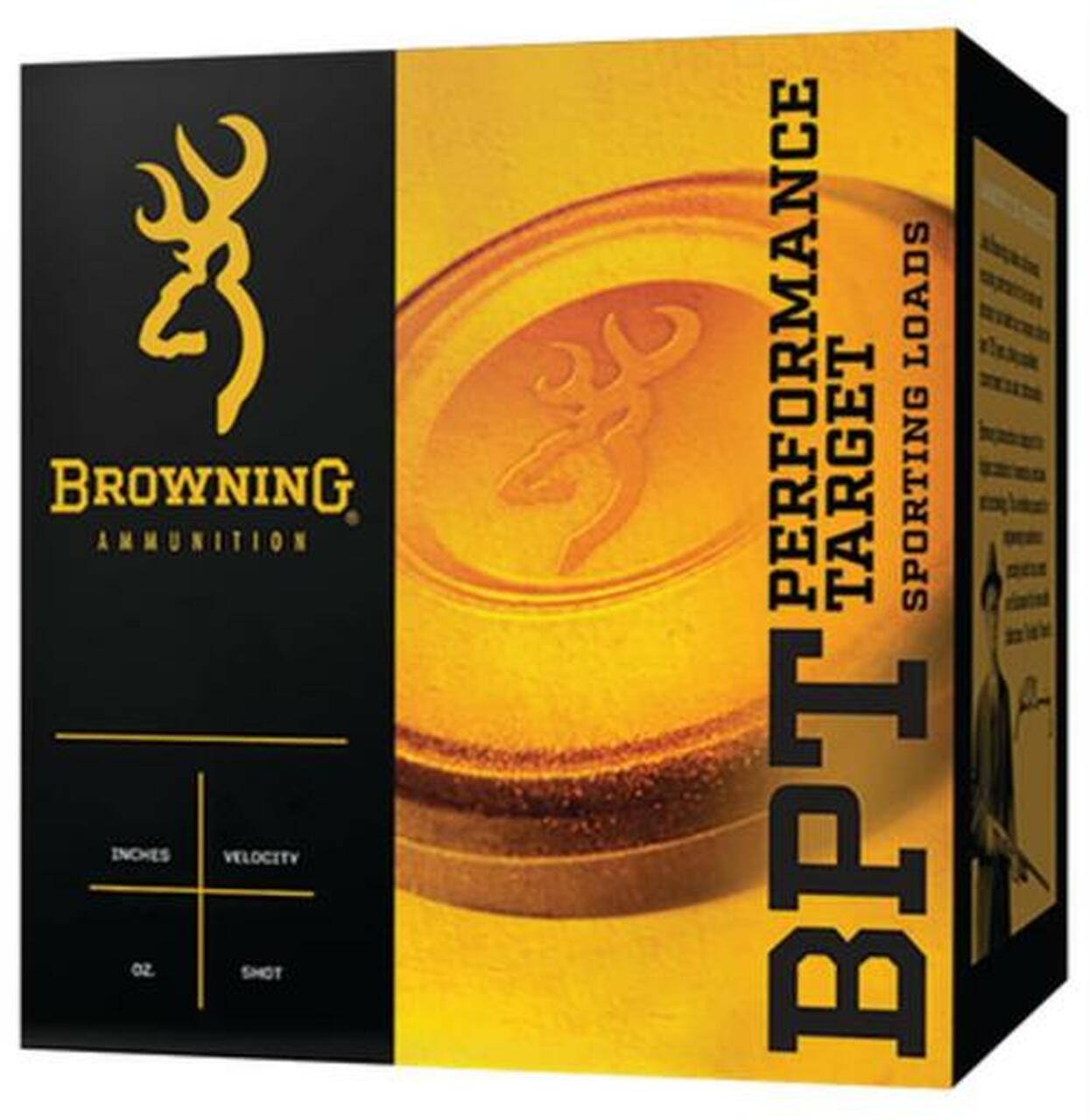 Browning BPT Performance Target 12 Ga, 1 1/8 oz, #7.5, 25rd/Box Browning BPT Performance Target 12 Ga, 1 1/8 oz, #7.5, 25rd/Box