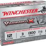Winchester Varmint X With Shot-Lok Technology 12 Ga, 3", 1300 FPS, 1.5oz, BB Shot, 10rd/Box