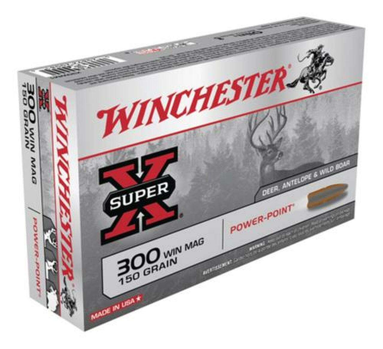 Winchester Super X 300 Win Mag Power-Point 150gr, 20Box/10Case Winchester Super X 300 Win Mag Power-Point 150gr, 20Box/10Case