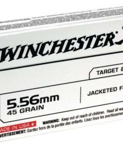 Winchester USA Brand 5.56mm 45gr, Jacketed Frangible 20rd Box