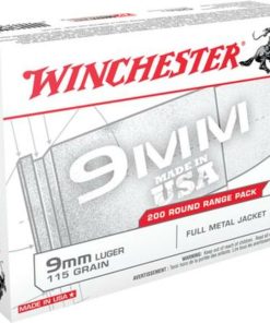 Winchester Range Bulk Case 9mm 115gr, Full Metal Jacket, 1000rd/Case (5 Boxes of 200rd)