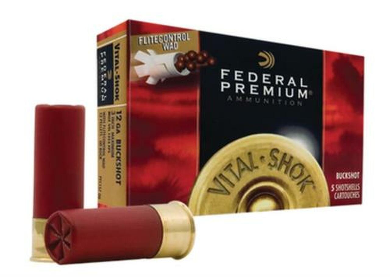 Federal Premium, FLITECONTROL WAD, 12 Ga 3", 00 Buck, Buckshot, 12 Pellets, 5rd Box Federal Premium, FLITECONTROL WAD, 12 Ga 3", 00 Buck, Buckshot, 12 Pellets, 5rd Box