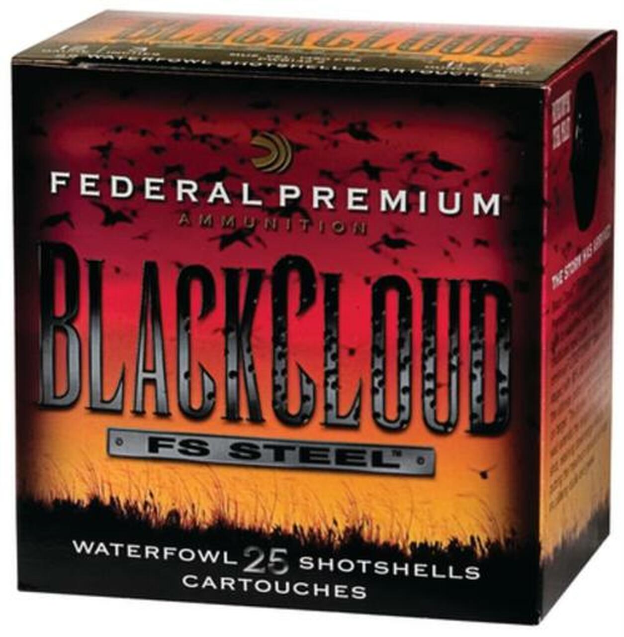 Federal Premium Black Cloud Waterfowl 12 Gauge 3.5 Inch 1500 FPS 1.25 Ounce BB 25 Per Box Federal Premium Black Cloud Waterfowl 12 Gauge 3.5 Inch 1500 FPS 1.25 Ounce BB 25 Per Box