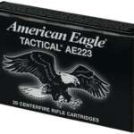 Federal 223 AMMO AE TACTICAL, 55 GR. FMJ-BT 20rd Box 3240FPS