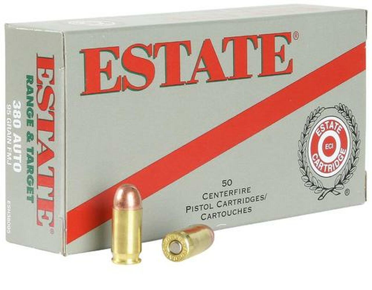 Estate Range 40 S&W, 180GR, FMJ, 50rd/box Estate Range 40 S&W, 180GR, FMJ, 50rd/box
