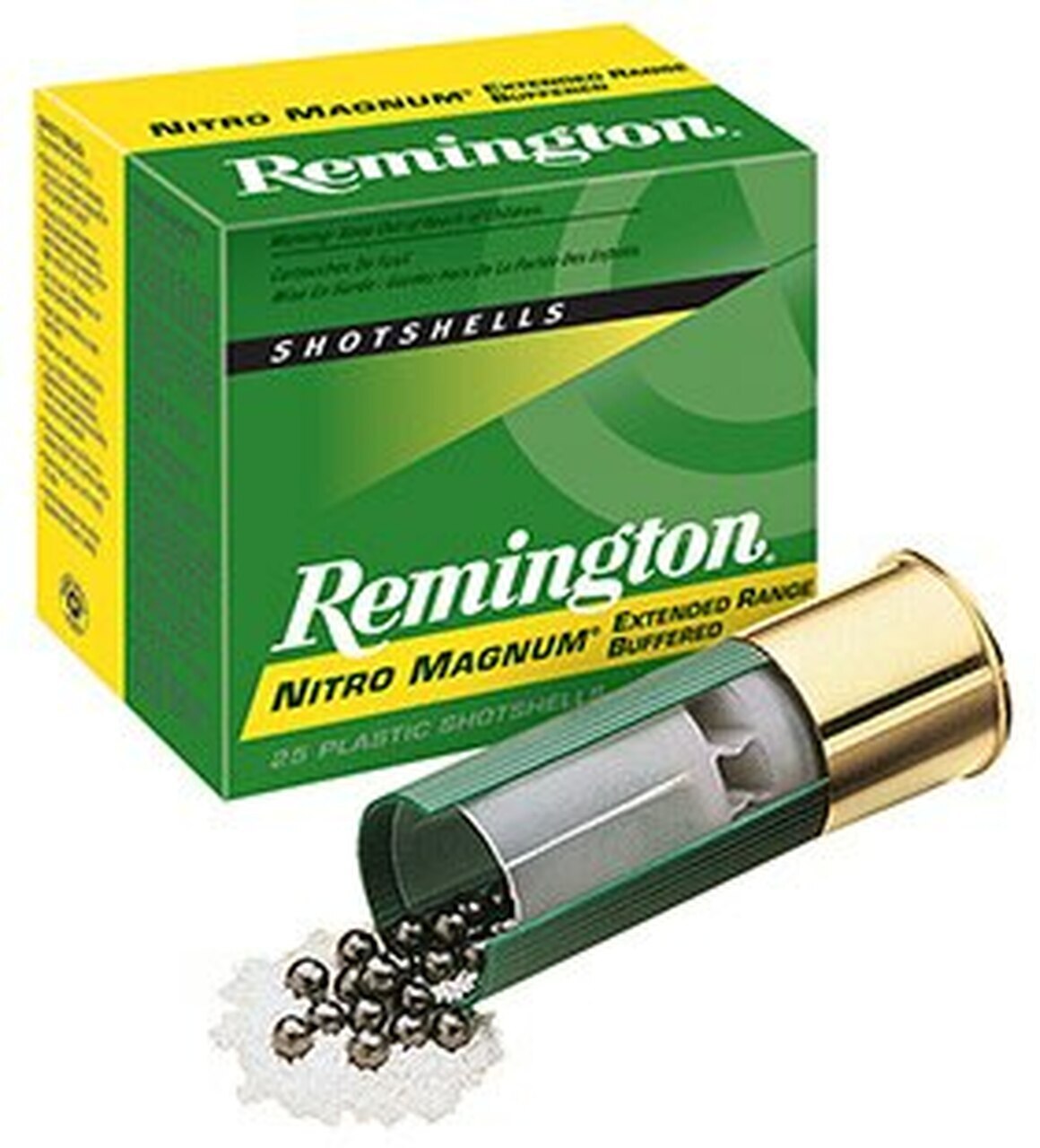 Remington Nitro Mag Loads 12 Ga, 2.75", 1-1/2 oz, 2 Shot, 25rd/Box Remington Nitro Mag Loads 12 Ga, 2.75", 1-1/2 oz, 2 Shot, 25rd/Box