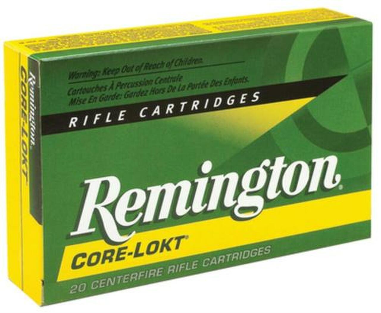 Remington Core-Lokt.30 Remington AR 150gr, Pointed Soft Point, 20rd Box Remington Core-Lokt.30 Remington AR 150gr, Pointed Soft Point, 20rd Box