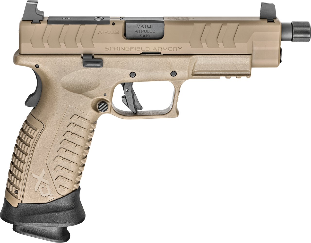 Springfield XDM Elite OSP 9mm, 4.5" Threaded Barrel, Suppressor Sights, Flat Dark Earth, 2x 22rd Springfield XDM Elite OSP 9mm, 4.5" Threaded Barrel, Suppressor Sights, Flat Dark Earth, 2x 22rd