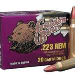Golden Bear .223 Remington, 62 Gr, Hollow Point, 20rd/box