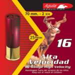 Aguila Field High Velocity 16 Ga, 2.75", 1-1/8oz, 1 Buck, 25rd/Box