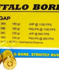 Buffalo Bore 45 For Glock Auto Pistol (GAP) JHP 185gr, 20rd Box