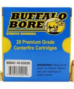 Buffalo Bore 45 ACP +P, 200 Gr, JHP, 20rd Box