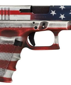 Glock G19 Gen4, 9mm, 4.02" Barrel, 15rd, American Flag Cerakote