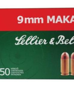 Sellier and Bellot 9mm Makarov 95gr, FMJ, 50rd Box