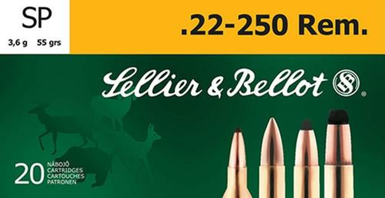 Sellier & Bellot Soft Point 22-250 Rem 55 gr, 20rd Box, 25 Box/Case Sellier & Bellot Soft Point 22-250 Rem 55 gr, 20rd Box, 25 Box/Case