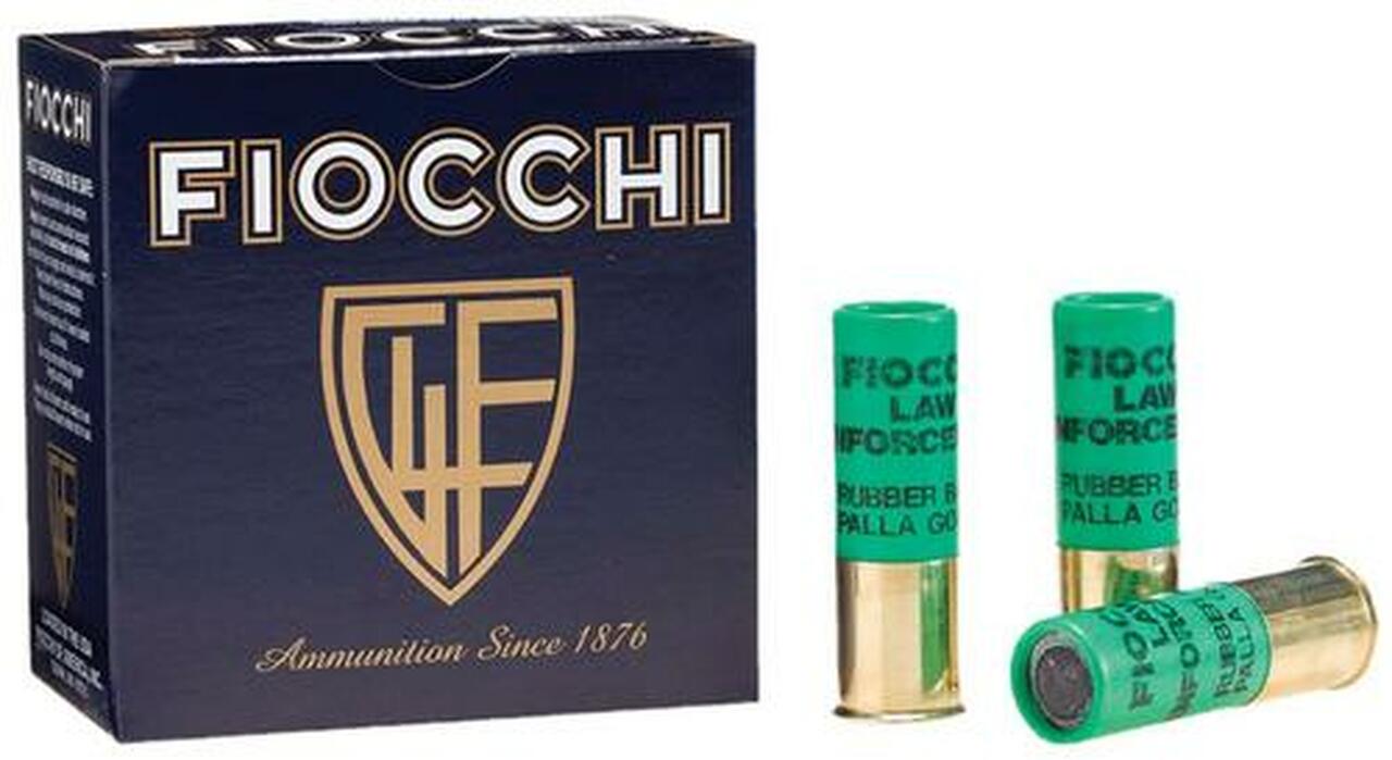Fiocchi Rubber Baton Slug 12 Ga, 2.75", 4.8 Grams Slug Shot, 25rd/Box Fiocchi Rubber Baton Slug 12 Ga, 2.75", 4.8 Grams Slug Shot, 25rd/Box