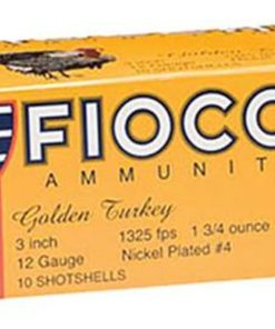 Fiocchi Turkey Nickel Plated 12 Ga, 3", 1-3/4oz, 6 Shot, 10rd/Box