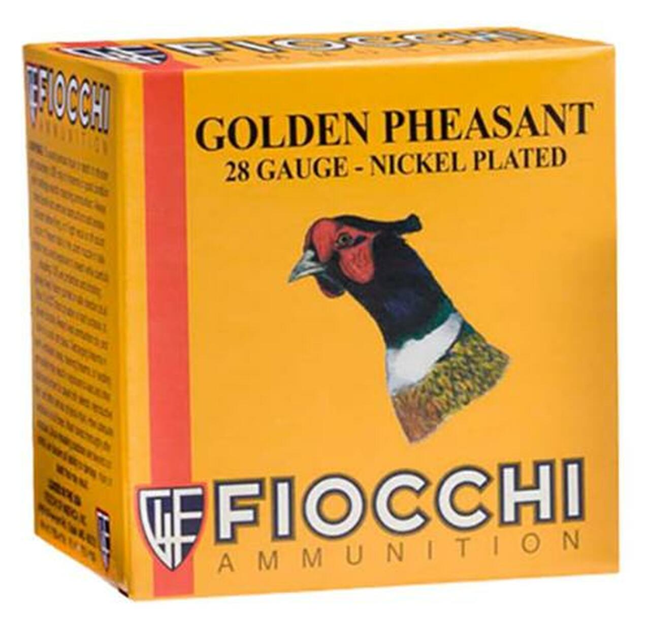 Fiocchi Golden Pheasant 28 Ga, #5, 2.75", 7/8 oz, 25rd/Box Fiocchi Golden Pheasant 28 Ga, #5, 2.75", 7/8 oz, 25rd/Box