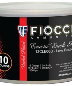 Fiocchi Canned Heat Buckshot 12 Gauge 2.75 Inch 1150 FPS 9 Pellets 00 Buckshot 10 Per Can