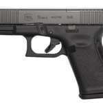 Glock G19 Gen 5 MOS Compact 9mm, 4" Barrel, Fixed Sights, Front Serrations, Ambi Slide Stop, 3x15rd Mags