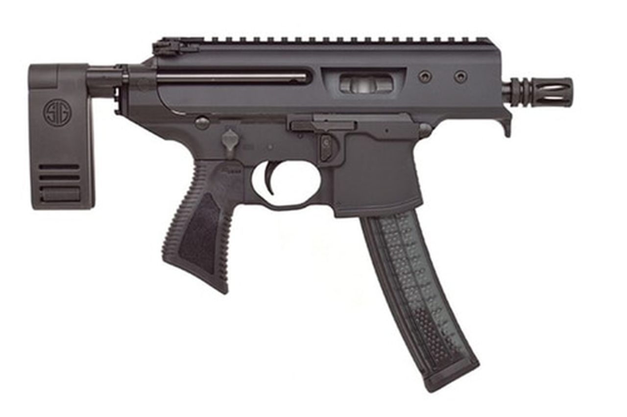 Sig MPX Copperhead Pistol 9mm, 3.5" Barrel, Pistol Contour Brace, Black, 30rd Sig MPX Copperhead Pistol 9mm, 3.5" Barrel, Pistol Contour Brace, Black, 30rd
