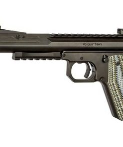 Volquarsen Scorpion .22 WMR, 6" Barrel, Hi-Viz Front/Tritium Rear, Predator Green VZ Grips, Black, 9rd