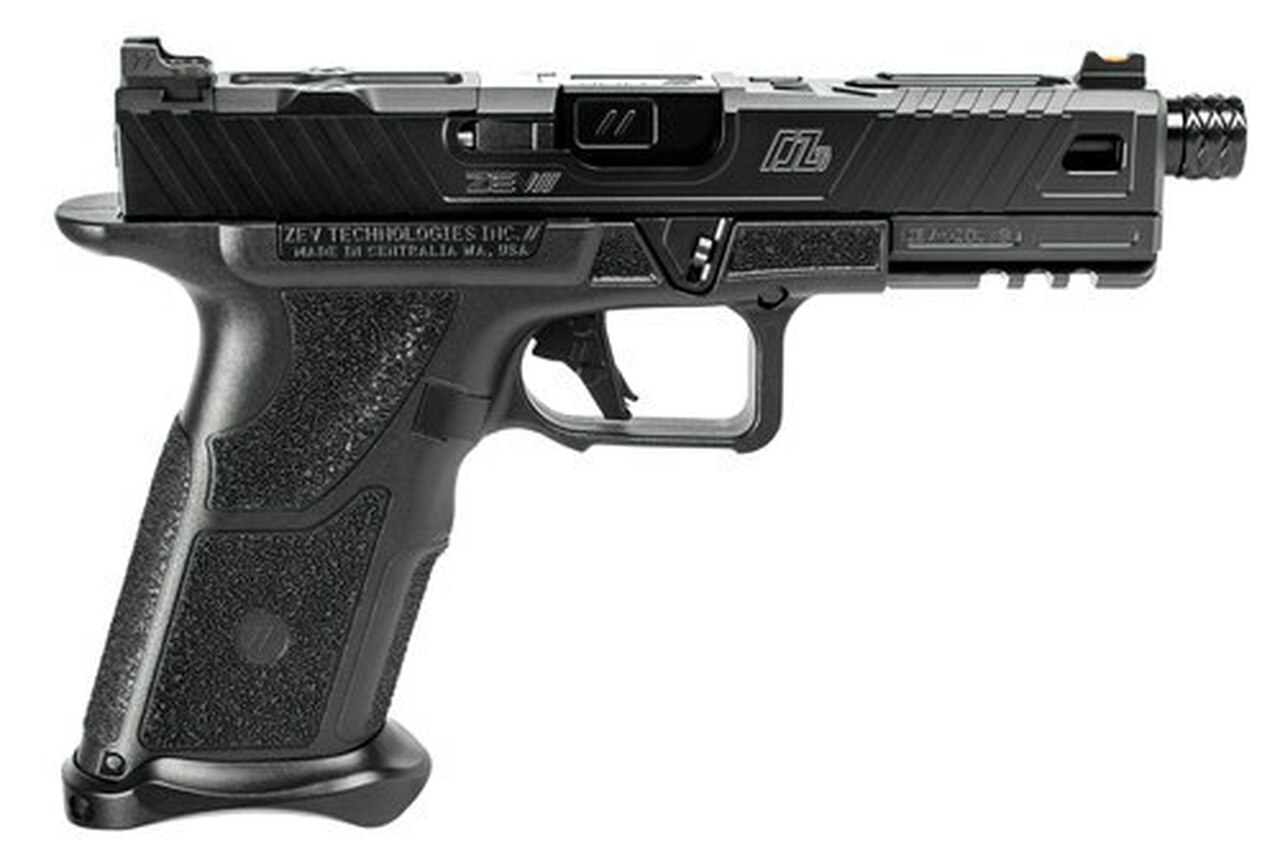 Zev Technologies O.Z-9 Standard 9mm, Double, 4.49" Barrel, Black Polymer Grip, Steel Frame, Black Slide, 17rd Zev Technologies O.Z-9 Standard 9mm, Double, 4.49" Barrel, Black Polymer Grip, Steel Frame, Black Slide, 17rd