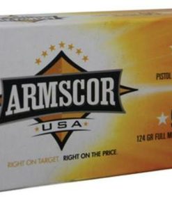 Armscor 9mm, 124 Gr, FMJ, 50rd Box