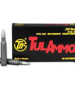 TulAmmo .223 Remington, Steel Case, HP, 62 Gr, 20rd Box