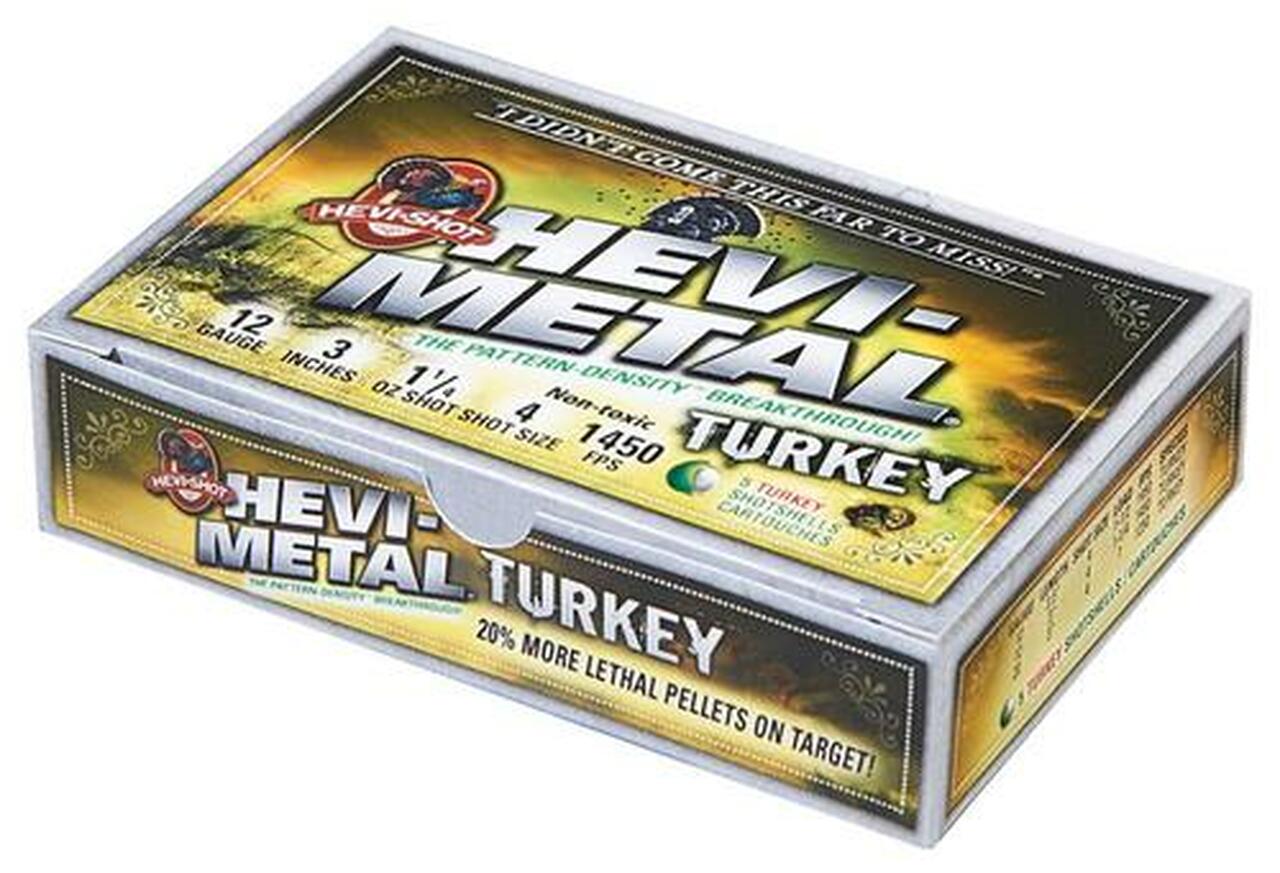 HEVI-Shot HEVI-Metal Turkey 20 Ga, 3", 1oz, 4,6 Shot 5rd/Box HEVI-Shot HEVI-Metal Turkey 20 Ga, 3", 1oz, 4,6 Shot 5rd/Box