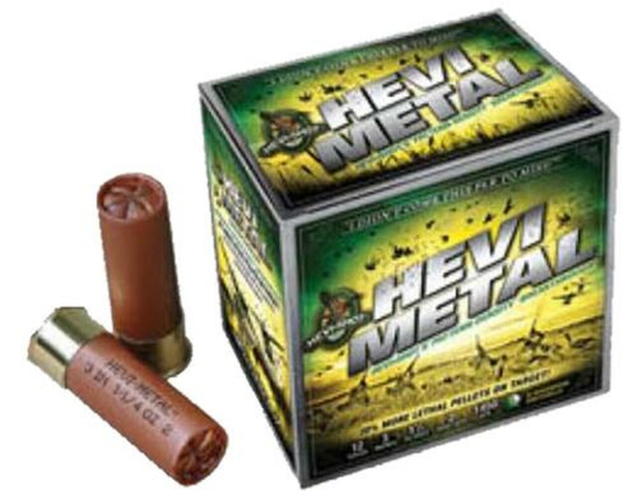 HEVI-Shot Hevi-Metal Waterfowl 12 Ga, 3.5", 1-1/2oz, 4 Shot, 25rd/Box HEVI-Shot Hevi-Metal Waterfowl 12 Ga, 3.5", 1-1/2oz, 4 Shot, 25rd/Box