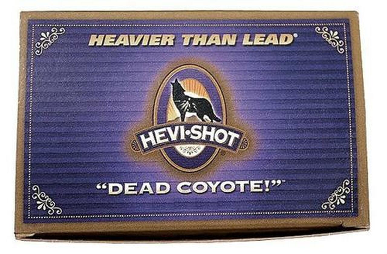 Hevishot Dead Coyote 12 Ga, 2.75", 1-1/8oz, 00 Buck Shot, 5rd/Box Hevishot Dead Coyote 12 Ga, 2.75", 1-1/8oz, 00 Buck Shot, 5rd/Box