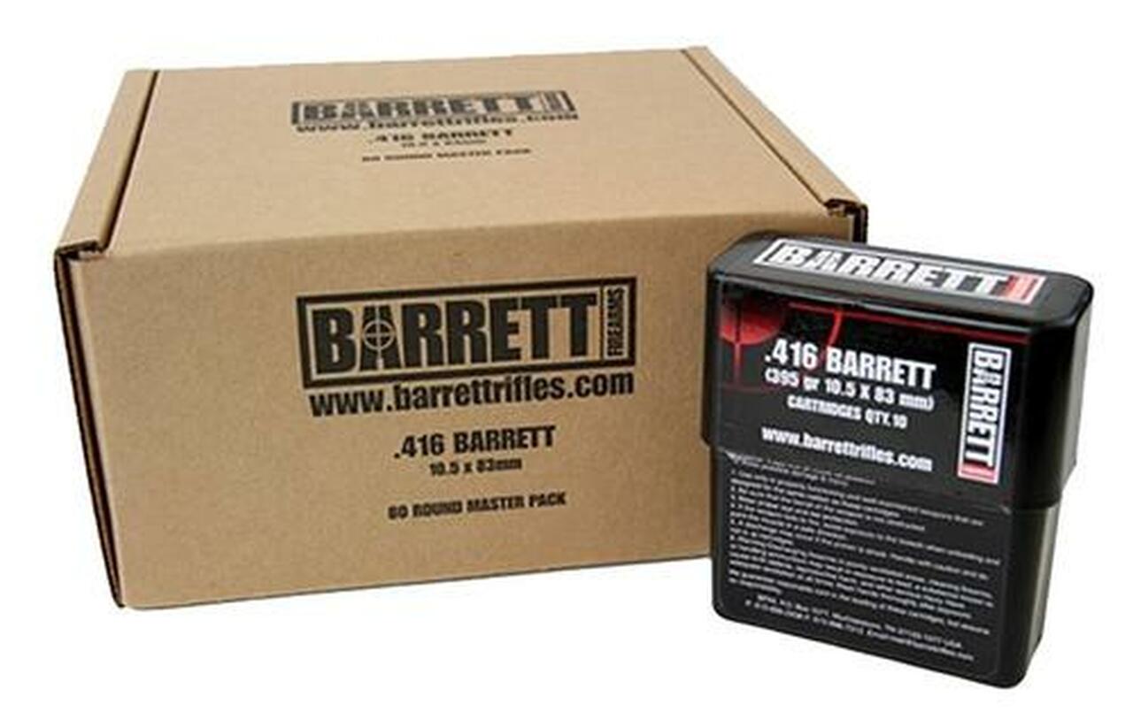 Barrett .416 Barrett, 395gr, Solid Bullet, 80rd/Case Barrett .416 Barrett, 395gr, Solid Bullet, 80rd/Case