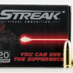 Ammo Inc. Streak 9mm Tracer Ammunition, 147 gr. Total Metal Jacket, 20rd Box