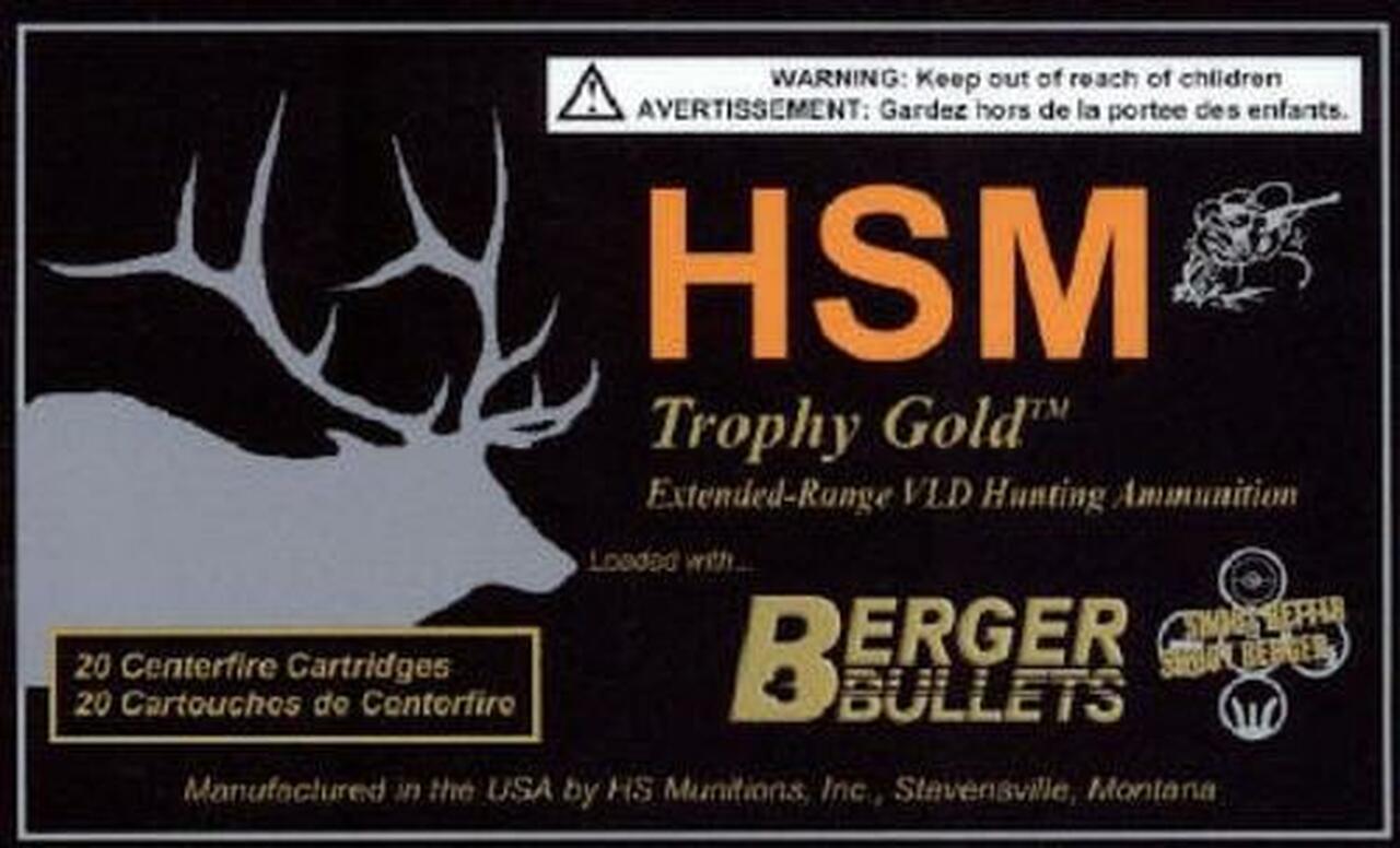 HSM Trophy Gold 6.5mmX284 Norma Boat Tail Hollow Point 140 gr, 20Rds HSM Trophy Gold 6.5mmX284 Norma Boat Tail Hollow Point 140 gr, 20Rds