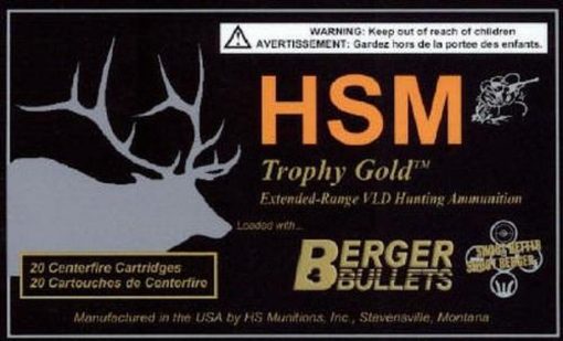 Buy HSM Trophy Gold 7mm Rem Mag BTHP 180 gr, 20Rds