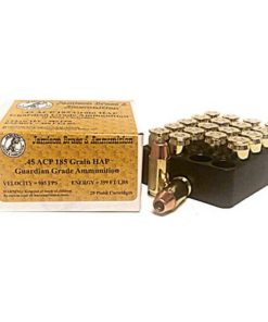 Jamison 45 ACP, 185 Gr, HAP, 20rd/Box